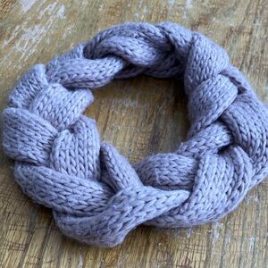 Chunky Braided Knit Neckband/Scarf